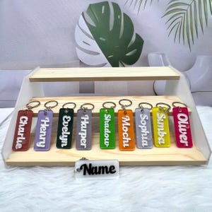 Personalized Name Tag for Backpack | Custom Name Label | Kids Name Keychain | Diaper Bag Name Tag | Custom Lunch Box Tag | School Bag Tag