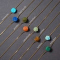 Raw Gemstone Necklace | Silver or Gold Birthstone Jewelry