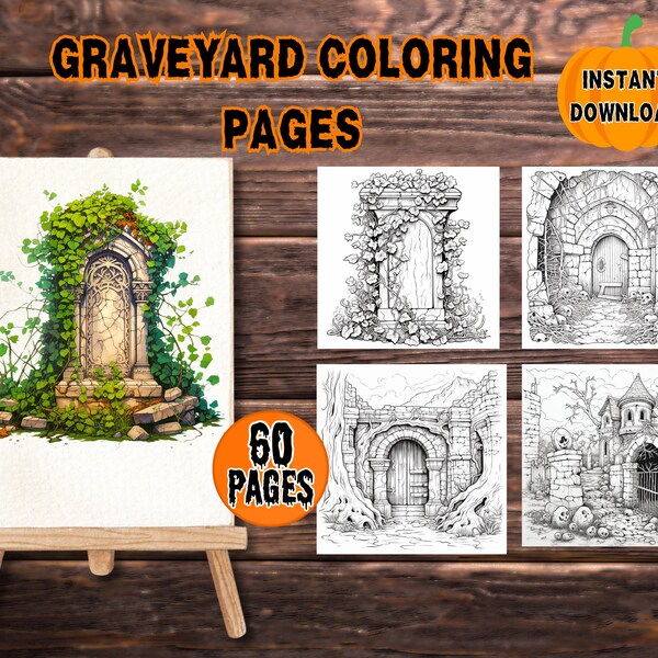 Macabre Coloring Pages - Etsy