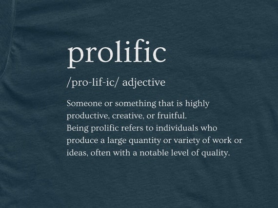 The Meaning of Prolific Etsy