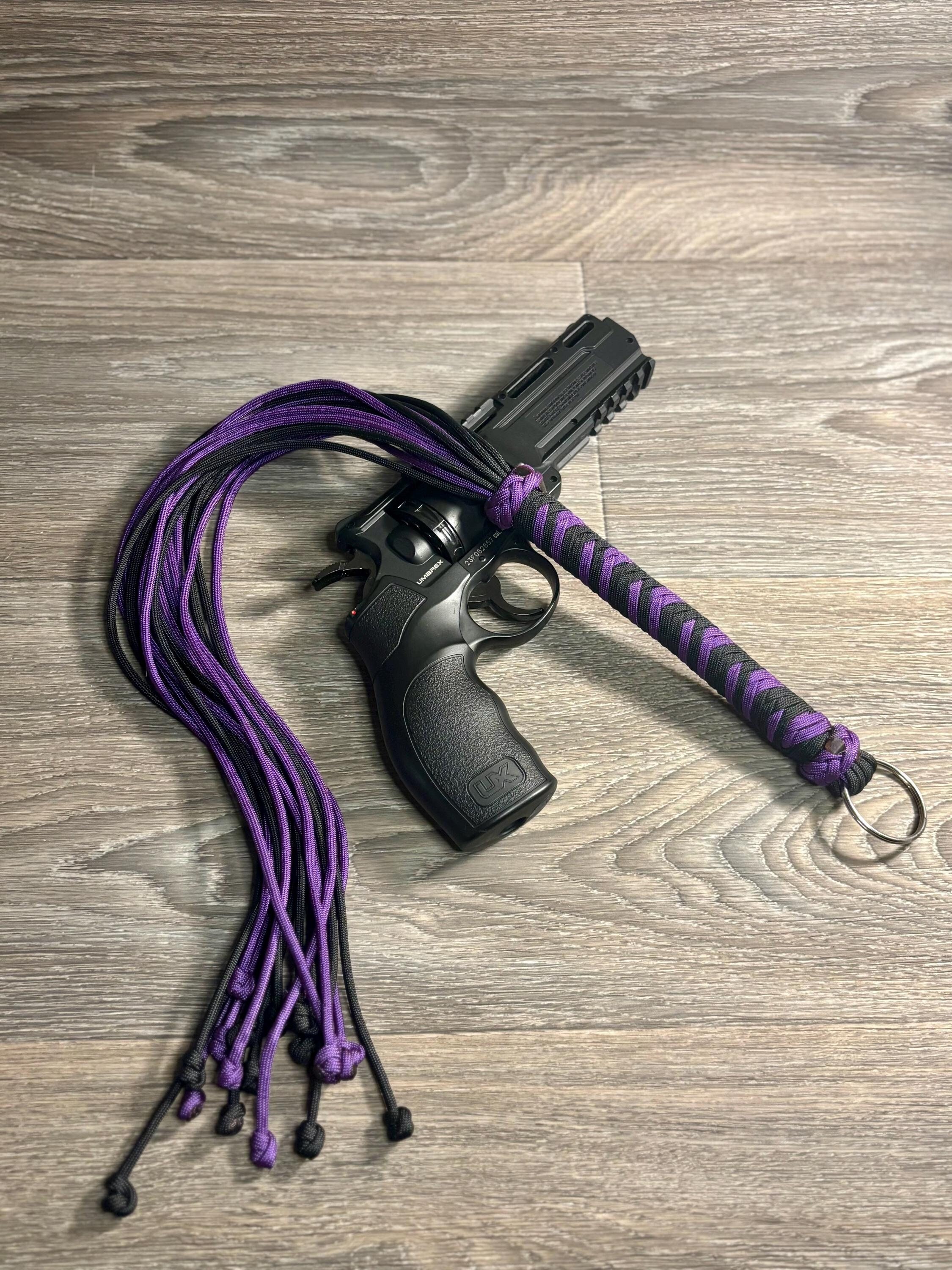20 Strand Plaited Paracord Flogger-Premium Custom Two Colored Handmade/Hand Wrapped - BDSM Flogger/Whip-BDSM-Sensory Play-Customized Flogger