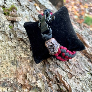 Genähtes Paracord Armband Messing Stormtrooper Perle- Geweihte Weave-Schäkel Verschluss- Star Wars- Geschenk Premium Personalisierte Idee
