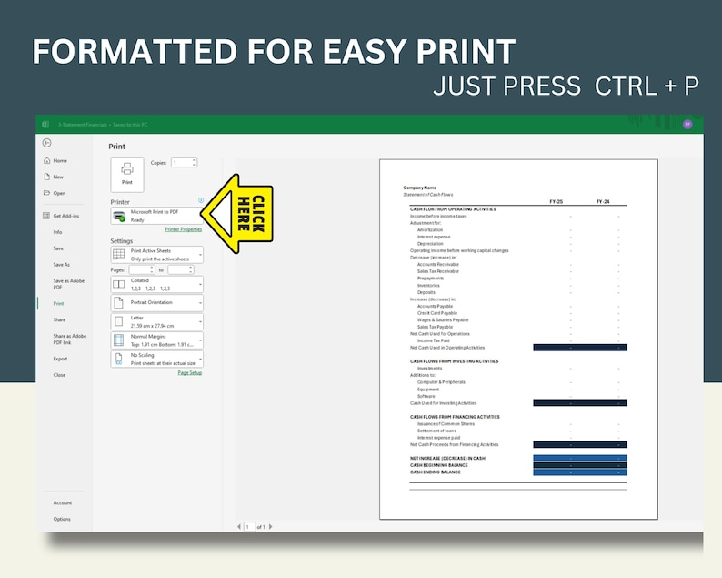 Financial Statements Template Bundle With Balance Sheet Income