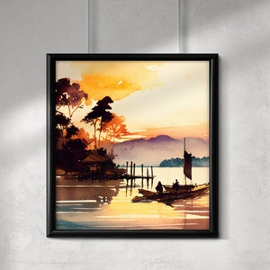 Island Life, Watercolor