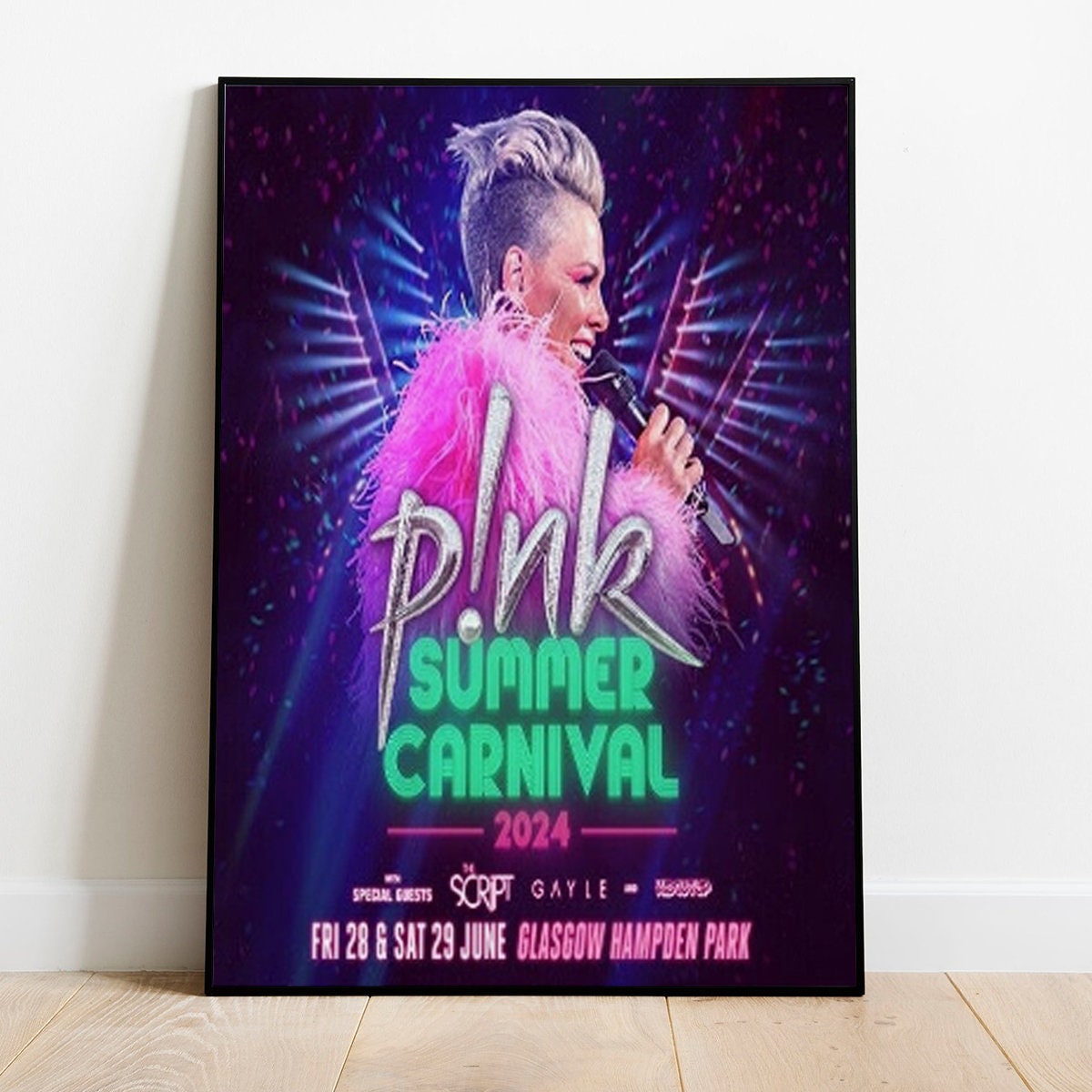 P!nk 2024 Tour Poster, Pink Summer Carnival 2024 Poster sold by Terrier