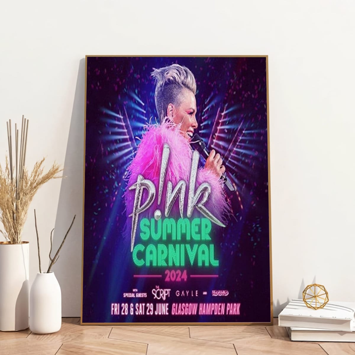 P!nk 2024 Tour Poster, Pink Summer Carnival 2024 Poster sold by Terrier