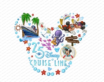 Crucero del 25º Aniversario de Plata, Capitán Mickey, Brillo, Vacaciones en crucero, Crucero, Ratón, Orejas, diseños de sublimación, camisa del reino mágico,