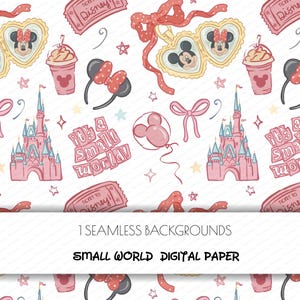 Magic Kingdom,Heart locket, Magical world,digital paper,Minnie Mouse ears, Coquette bow Locket,PNG,Minnie castle, magic kingdom, Printable