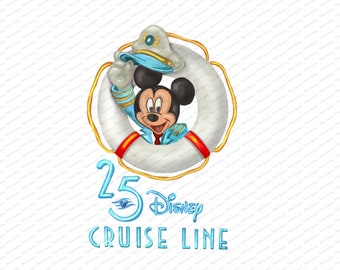 Crucero del 25º Aniversario de Plata, Capitán Mickey, Brillo, Vacaciones en crucero, Crucero, Ratón, Orejas, diseños de sublimación, camisa del reino mágico,
