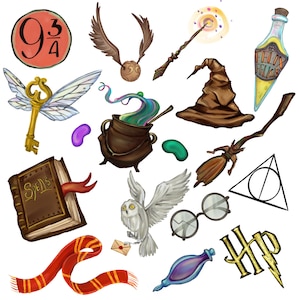 Royaume magique, école de magie artistique, scrapbooking, magicien magique, chemise royaume magique, Harry, imprimable, carte, halloween, clipart aquarelle, PNG