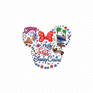 Minnie,My first Cruise,Mickey Captain,Cruise Vacation ,Cruise, Mouse, Ears,sublimation designs, magic kingdom shirt, Printable,