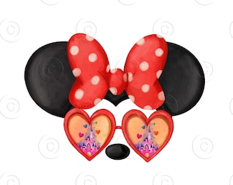 Orejas rosas de Minnie Mouse: Clipart del castillo del Reino Mágico (PNG)