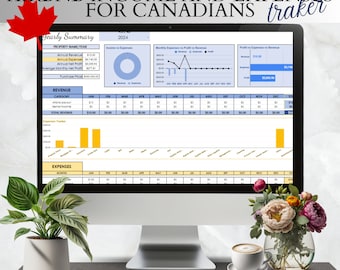 Canadian Airbnb Income & Expense Tracker | Excel Template