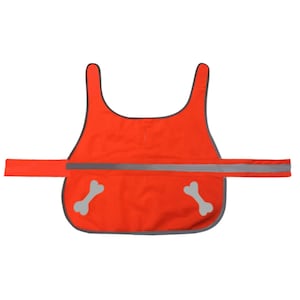 Gilet de sécurité Orange Pet, Gilet haute visibilité pour animaux de compagnie, Gilet de sécurité pour chien, Veste de sécurité pour chien