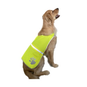 Lime color pet vest, Pet safety vest, Pet high visibility vest, Dog safety vest, Dog safety jacket