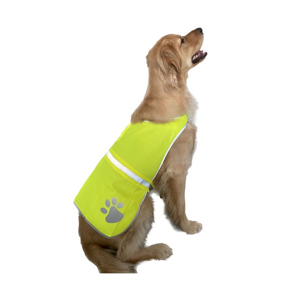 Lime color pet vest, Pet safety vest, Pet high visibility vest, Dog safety vest, Dog safety jacket