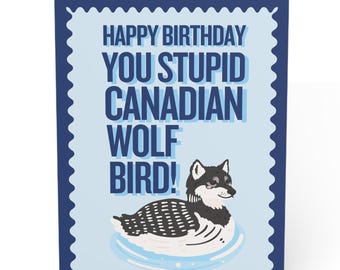 Karta urodzinowa „Heated Rivalry” – gadżety „Heated Rivalry” – karty „Heated Rivalry” – gadżety „Canadian Wolf Bird” – karta „Canadian Wolf Bird”