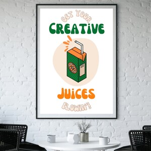 Digital Retro Quote Art - Digital Groovy Art - Self Care Digital Art - Creative Art Print - Aesthetic Poster - Affirmation Art- Office Art