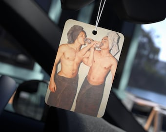 Heated Rivalry Car Air Freshener - Heated Rivalry Merch - Hudcon Merch - Hudson and Connor Merch