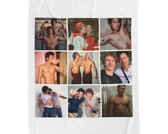 Heated Rivalry Blanket - Velveteen Plush Blanket - Hudson & Connor Blanket - Hudson Merch - Heated Rivalry Merch
