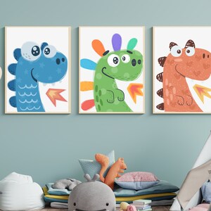 Dinosaur Nursery Decor - Dinosaur Nursery Poster - Dino Wall Art - Kids Dinosaur Wall Art - Dinosaur Wall Decor - Kids Dinosaur Art Prints