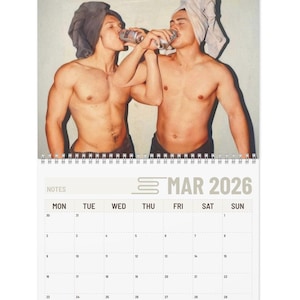 Heated Rivalry 2026 Calender - Ilya Rozanov & Shane Hollander Calendar- Hockey Romance Calendar