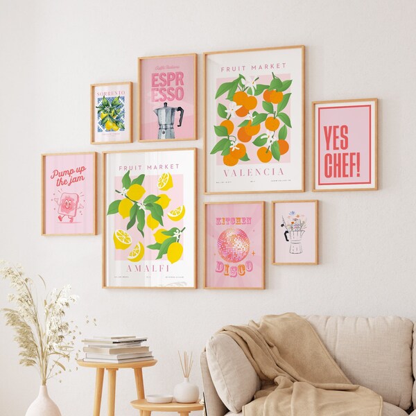 Aesthetic Wall Art Kitchen Etsy