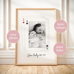 Impresión de cartas personalizadas, regalo personalizado para bebé recién nacido, idea de regalo para baby shower, regalo para abuelos, guardería, imprimible, bautizo