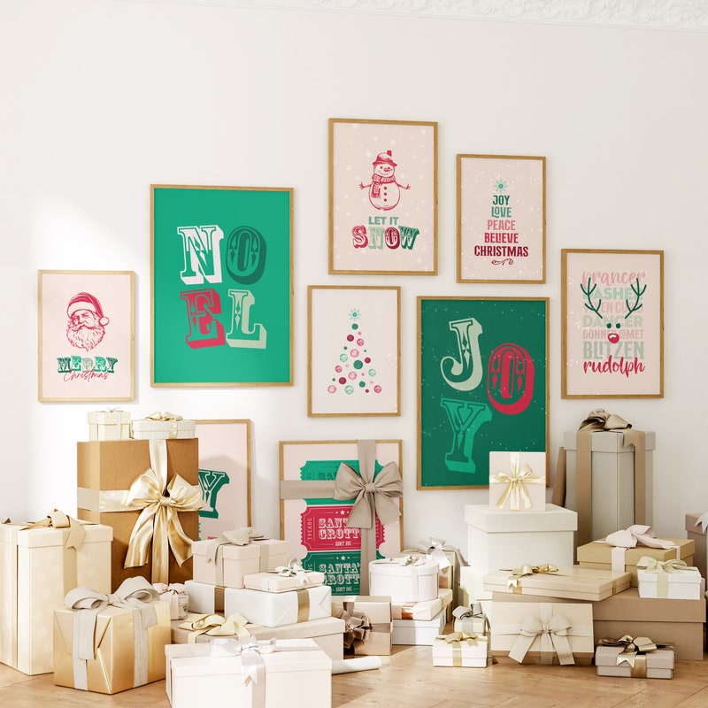 Printable Christmas Wall Art - Etsy