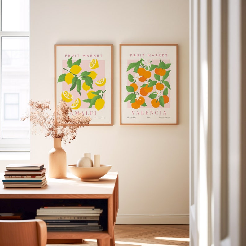 kitchen print set of 300+ prints kitchen wall art... Trendy Kitchen Print Set: Printable Kitchen Gallery Wall Art (digital ...