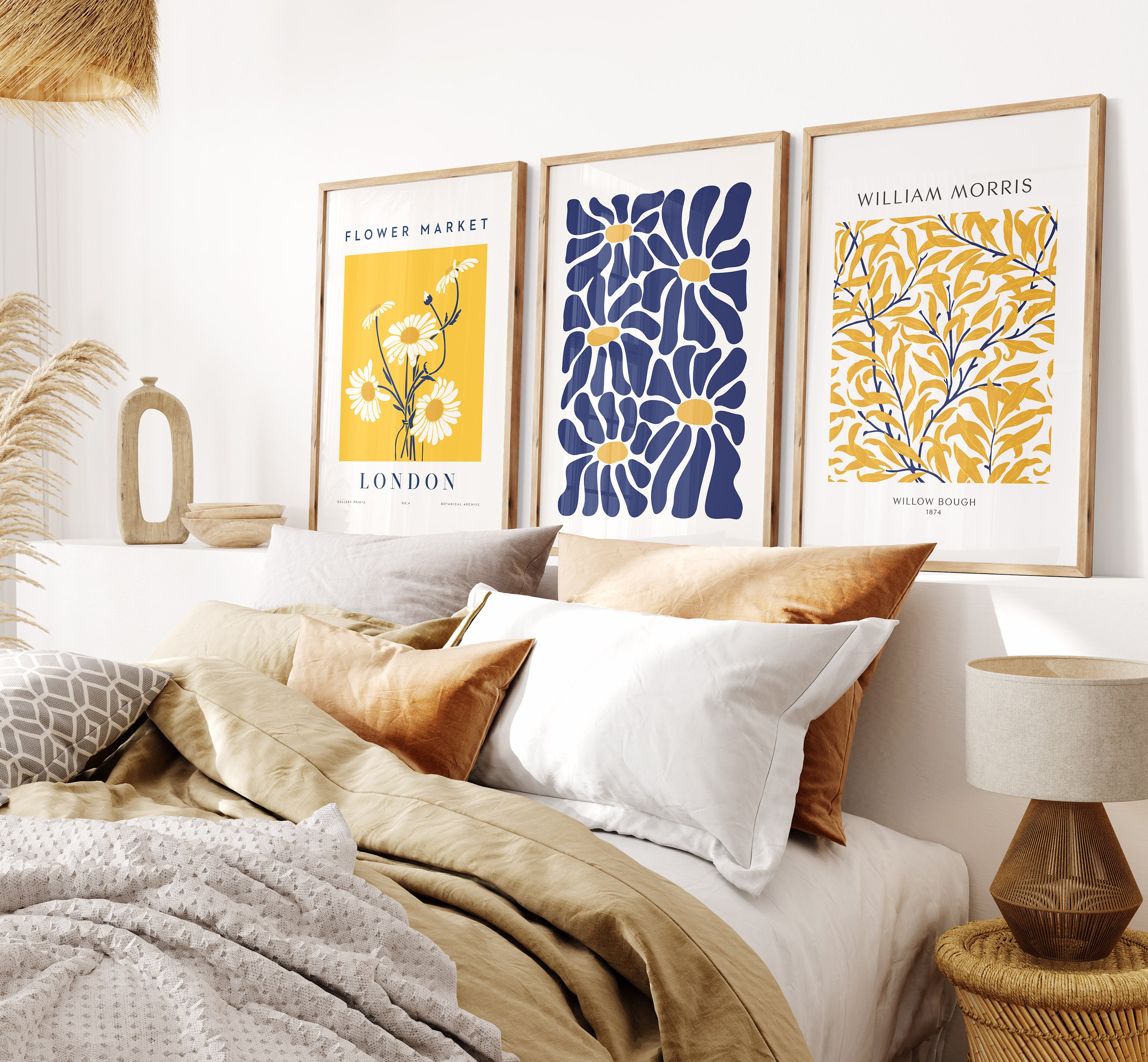 ArtWall Mellow Yellow Morning Unwrappedキャンバスアートby Steven