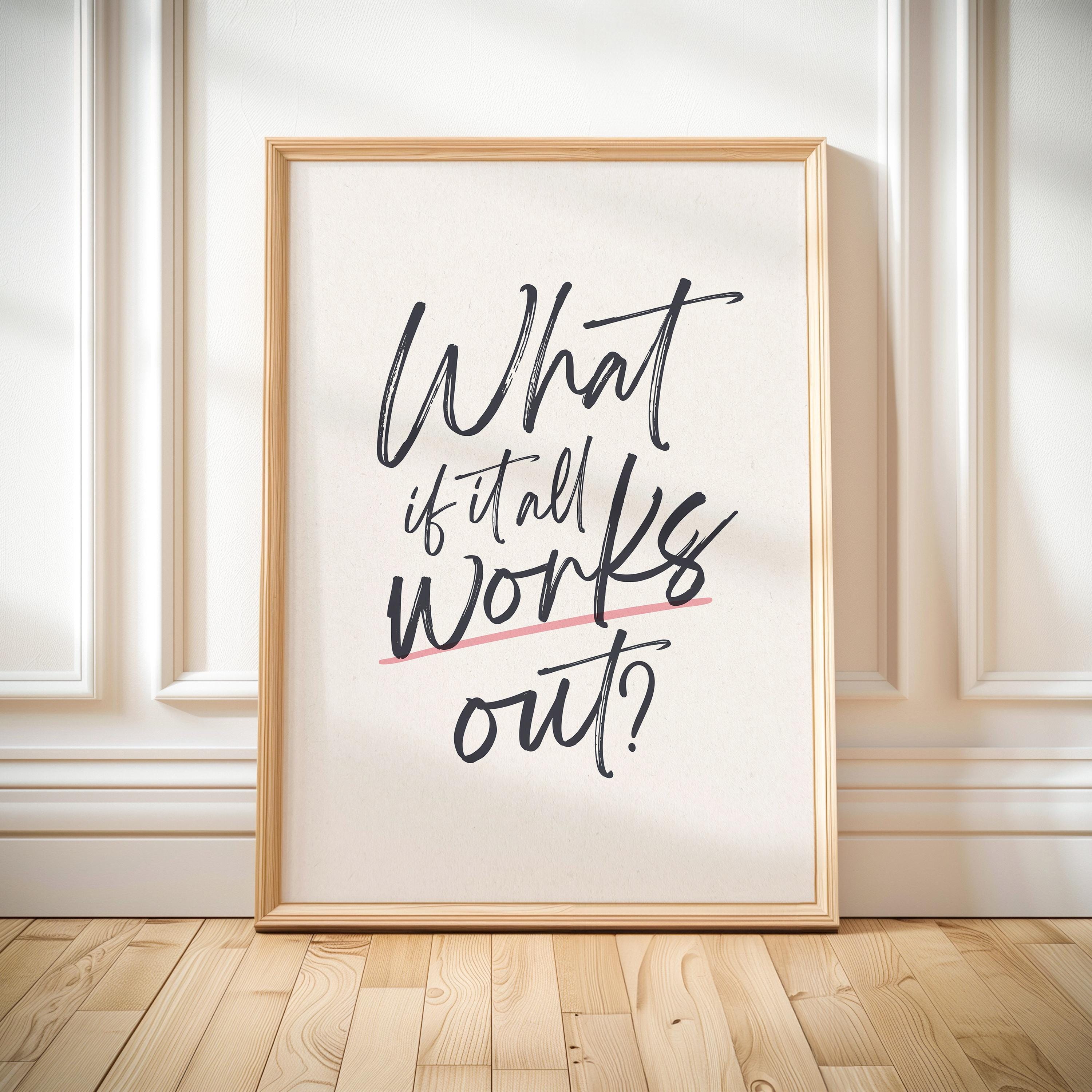 Inspirational Quote Prints Set of 3: Retro Typography Wall Art (digital ...