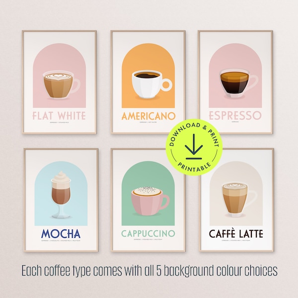 Coffee Shop Art Etsy