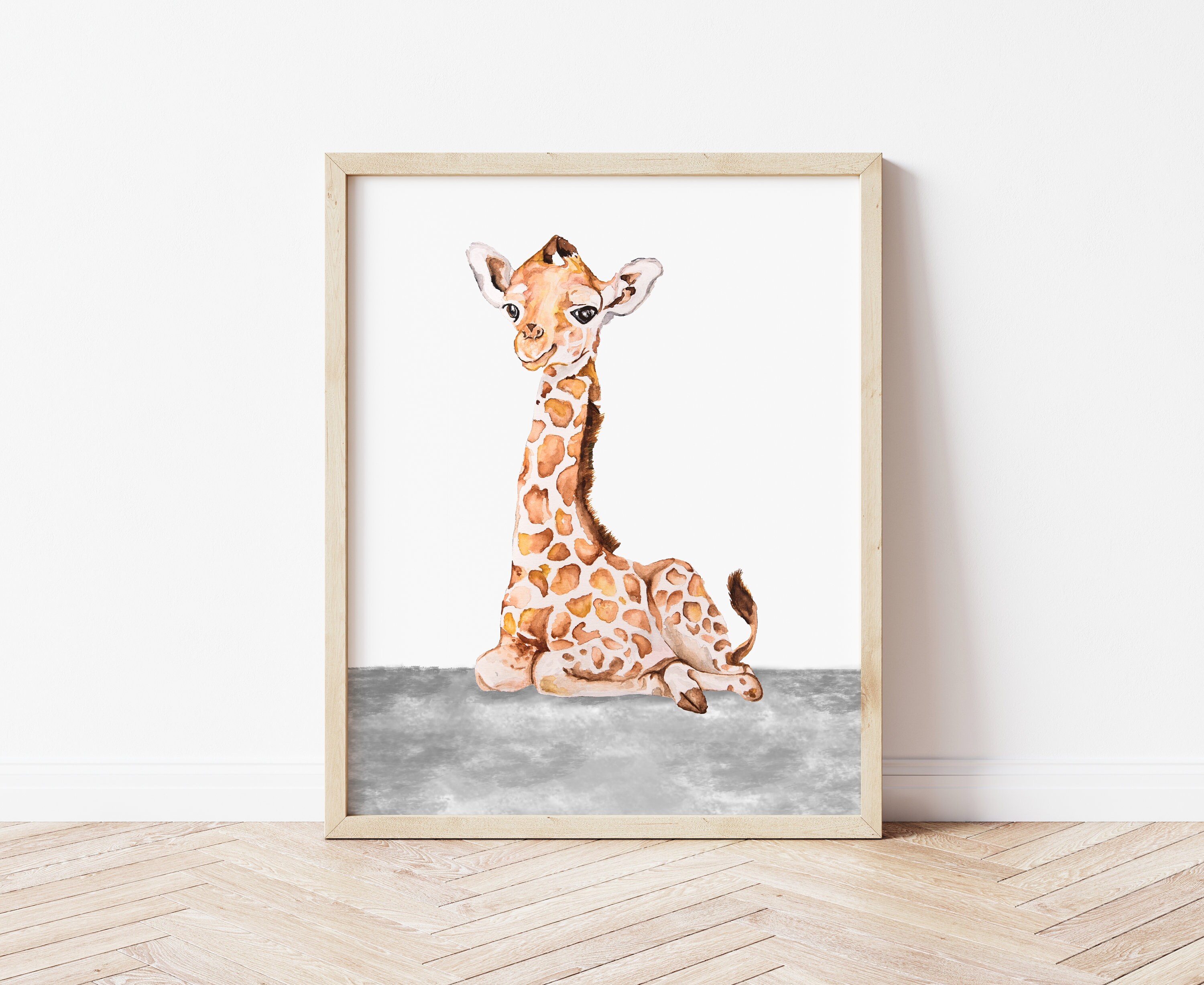 Printable Set of 3 Safari Animals for Baby Room - Etsy