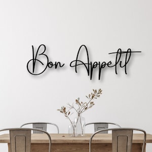 Bon appetit metal sign