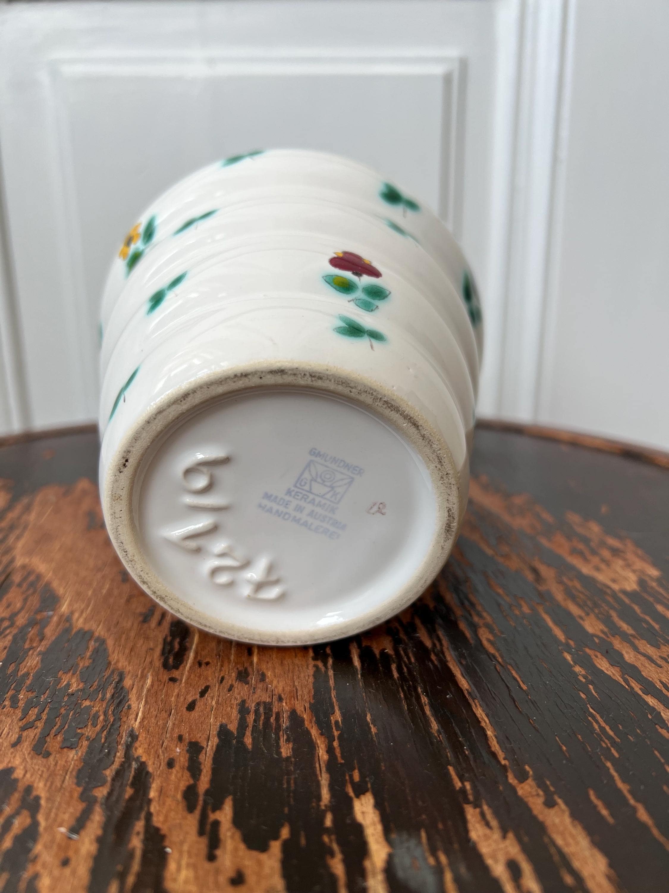 グムンドナーケラミック Gmundner Keramik 花瓶 中古】グムンドナー