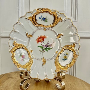 Meissen. Beautiful vintage ceremonial plate from famous Meissen manufacture.