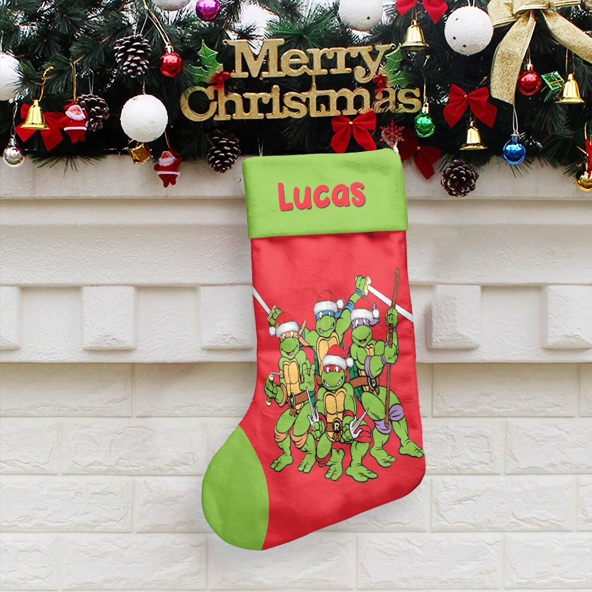 Teenage Mutant Ninja Turtles Christmas/holiday Stocking 