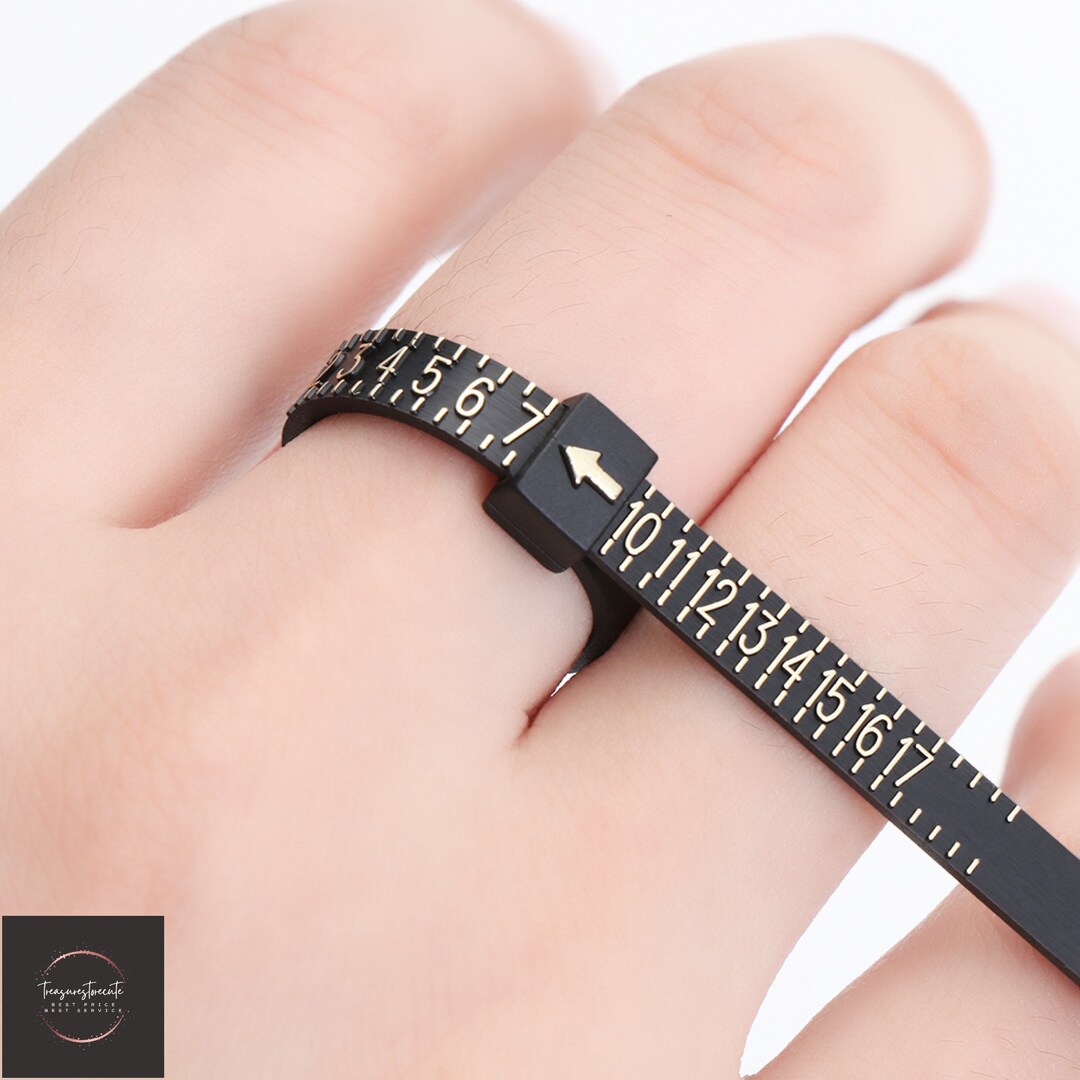 Ring Sizer Adjustable Plastic Ring Size Finder Ring Size Etsy