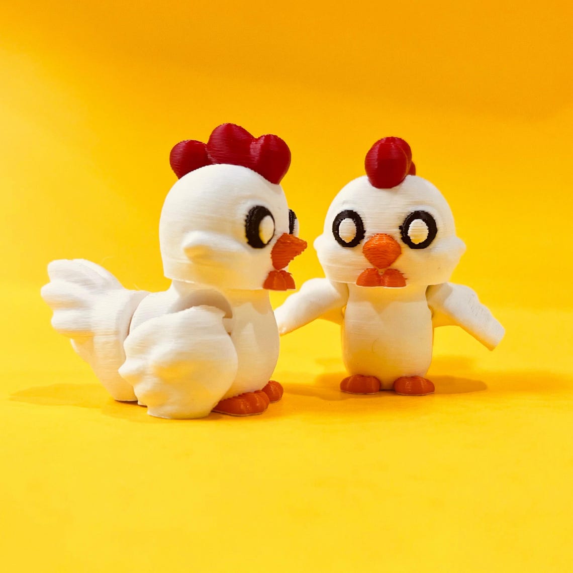 Chicken Fidget Stl File Chicken and Hen on Nest Box STL 3D Print Files: Flexi Animal Fidget Toy ...