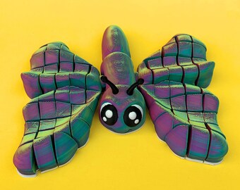 Ultra Flexi Butterfly STL 3D Print Files: Articulated Fidget