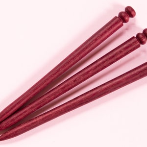 Wooden hairpin for adults Amaranth