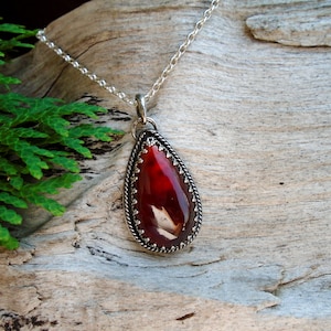 Garnet Sterling Silver pendant