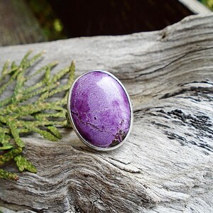 Purpurit Sterling Silber Ring 9