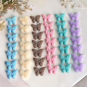 Saponette a forma di farfalla, regali per gli invitati alle nozze, mini saponi sfusi, souvenir di nozze, bomboniere uniche per le nozze.