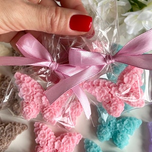 Saponette a forma di farfalla, regali per gli ospiti di matrimoni italiani, per neonati, addii al nubilato, eleganti damigelle d'onore, apprezzamenti del cliente, idee regalo per l'ospite.