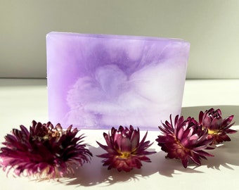 Lavender vegan glycerin mens soap bar favors Homemade organic essential oil soap Gift for him.