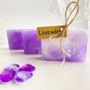 Lavender soap favors, lavender soap bar, lavender soaps, floral soap, vegan soap bar, organic soap bar, Homemade soap, glycerin soap, essential oil soap.