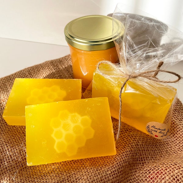 Hausgemachte reine Bienenseife bevorzugt Glycerin handwerkliche Seife Muttertagsgeschenk für sie.