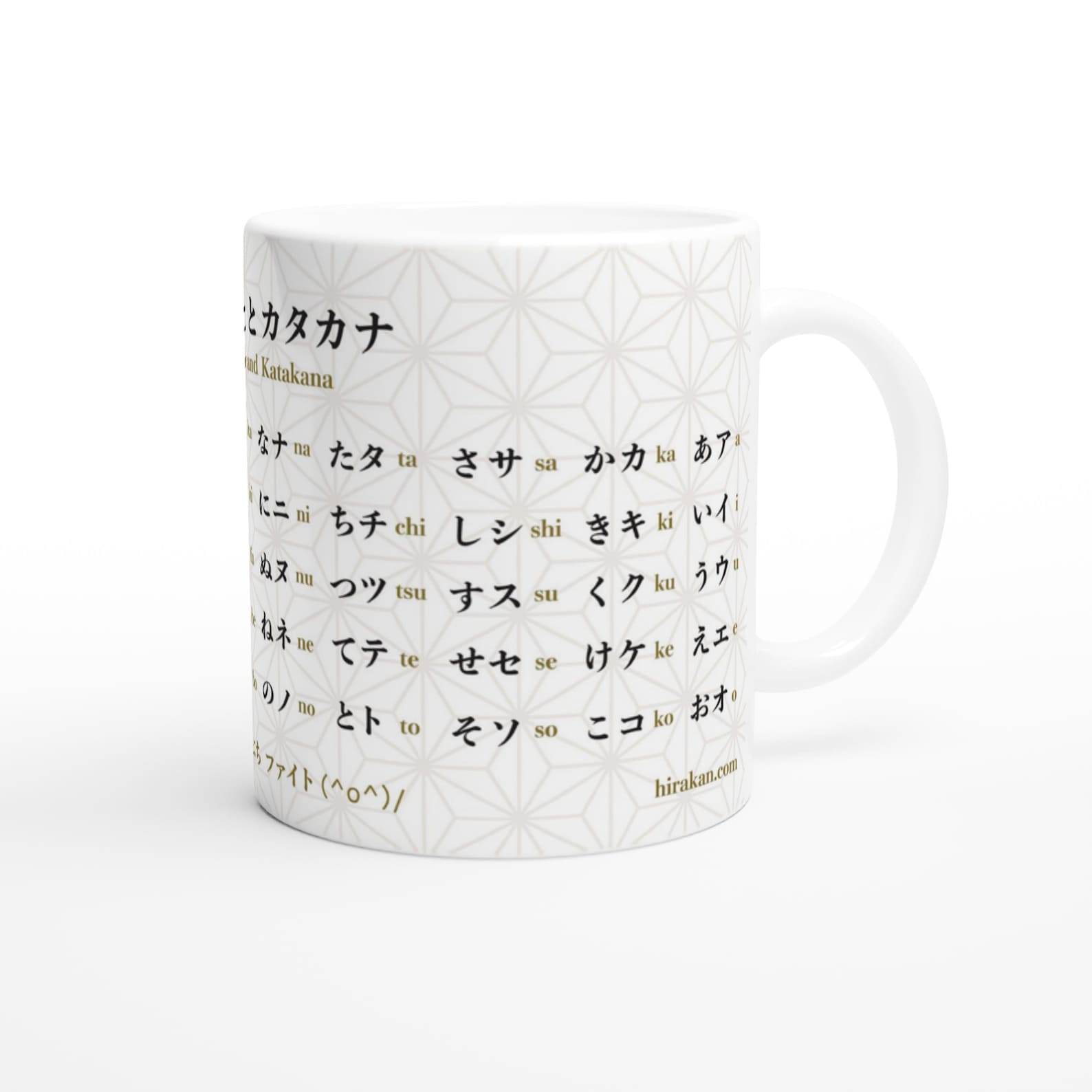 Hiragana and Katakana Mug Japanese Characters Chart and - Etsy